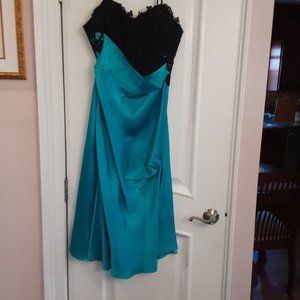 Juan Carlos Pinera 3/4 length spaghetti strap gown